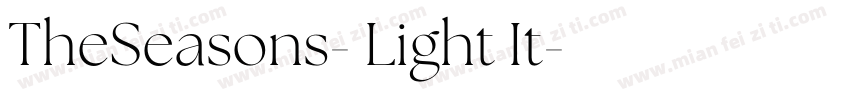 TheSeasons- Light It字体转换